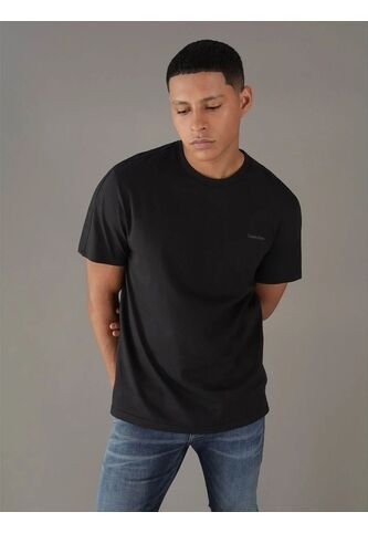 Camiseta Negra Con Micro Logo Calvin Klein Calvin Klein