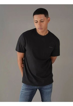 Camiseta Negra Con Micro Logo Calvin Klein