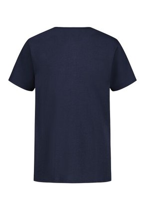 Camiseta Azul Manga Corta Con Logo De Monograma Calvin Klein