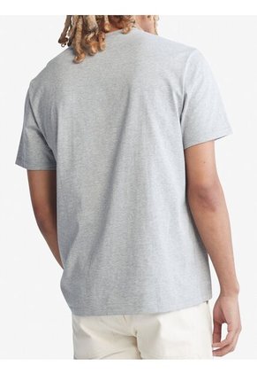 Camiseta Gris Con Monograma Calvin Klein