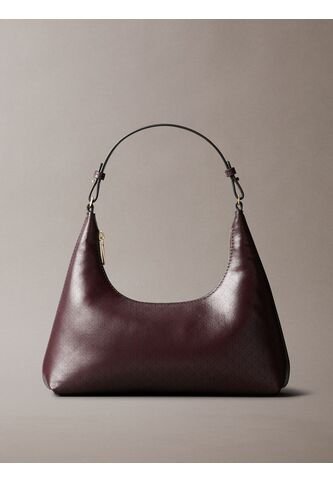 Bolso Café De Hombro Con Logo Monograma En Todo El Artículo Calvin Klein Calvin Klein