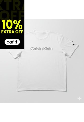 Camiseta Blanca Con Logo Traveling Calvin Klein Calvin Klein
