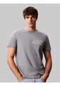 Camiseta Verde Con Diseño Apilado Calvin Klein de Calvin Klein