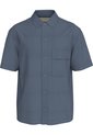 Camisa Azul Manga Corta De Lino Calvin Klein de Calvin Klein