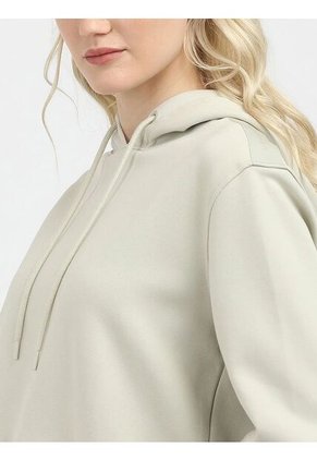 Buzo Gris Con Capota De Logo Elastic Calvin Klein