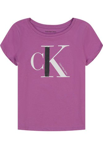 Camiseta Con Cuello Redondo Niña Morado Calvin Klein Calvin Klein