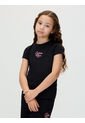 Camiseta Negra De Manga Corta Con Logo Cursivo Calvin Klein de Calvin Klein