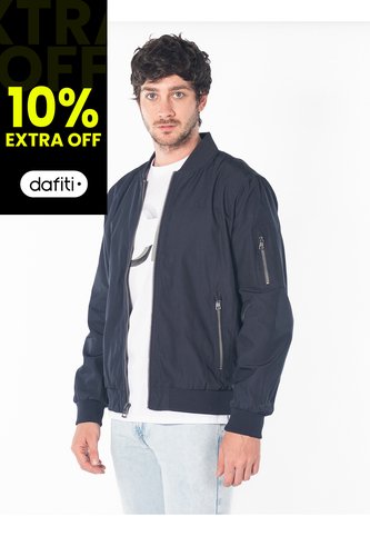 Chaqueta Azul Bomber Con Cremallera Calvin Klein Calvin Klein