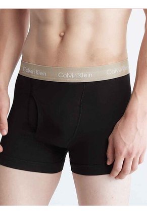 Pack Negro De 3 Boxers Trunk - Cotton Stretch Calvin Klein