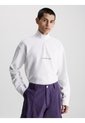 Camiseta De Manga Larga Con Cuello Cierre Hombre Blanco Calvin Klein de Calvin Klein