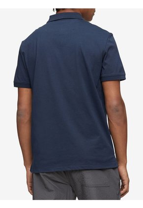 Polo Azul Smooth En Algodón Solid Calvin Klein
