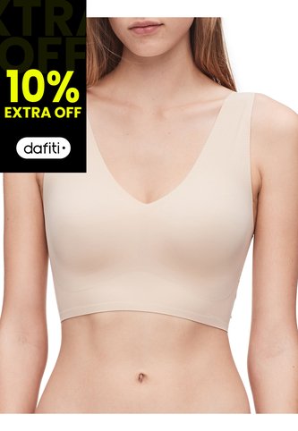 Bralette Beige Lined Invisible Calvin Klein Calvin Klein