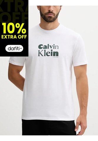 Camiseta Negra Con Estampado Gráfico Redbox Calvin Klein Calvin Klein
