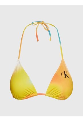 Top Vestido De Baño Estampado Con Logotipo Para Mujer Calvin Klein