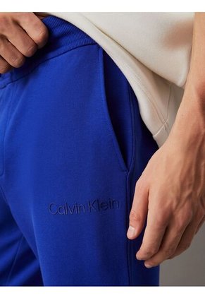 Pantalón Azul De Chándal De Felpa De Algodón Calvin Klein