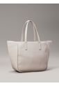 Bolso Blanco Tote Refine Con Detalle Trenzado Calvin Klein de Calvin Klein