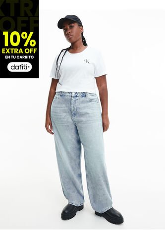 Pack De 2 Camisetas Blancas Ajustadas Para Mujer Calvin Klein Calvin Klein