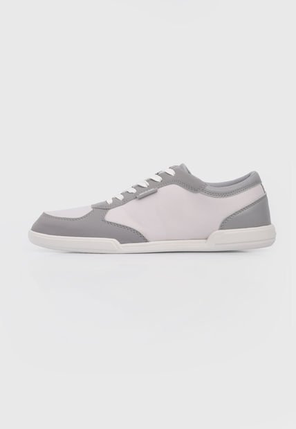 Tenis Lifestyle Gris-Blanco Calvin Klein Low Top Lace Up Mix