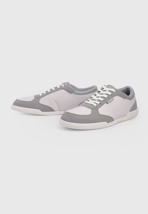 Tenis Lifestyle Gris-Blanco Calvin Klein Low Top Lace Up Mix