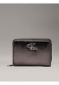 Billetera Gris Con Cremallera Metálica En El Contorno Calvin Klein de Calvin Klein