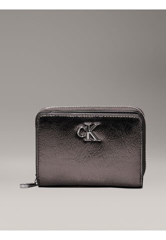 Billetera Gris Con Cremallera Metálica En El Contorno Calvin Klein Calvin Klein