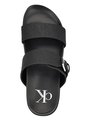 Sandalias Negro Con Monograma Calvin Klein de Calvin Klein