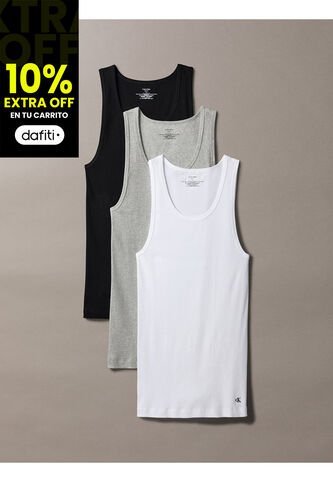 Pack Multicolor De 3 Camisetas De Tirantes - Cotton Classics Calvin Klein Calvin Klein