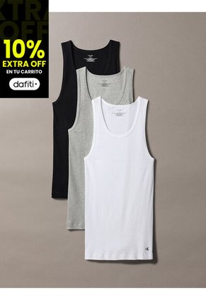 Pack Multicolor De 3 Camisetas De Tirantes - Cotton Classics Calvin Klein