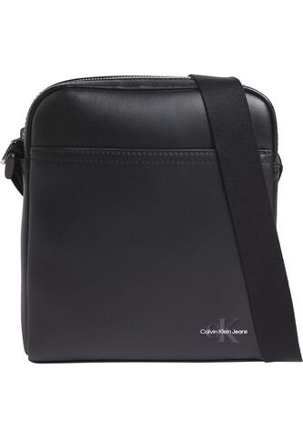 Bolso Negro Reporter Con Monograma Calvin Klein Calvin Klein