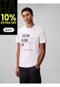 Camiseta Blanca Con Estampado Gráfico De New York Calvin Klein de Calvin Klein
