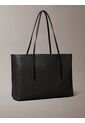 Bolso Negro Tote Con Logo Monograma Con Bolsito Calvin Klein de Calvin Klein