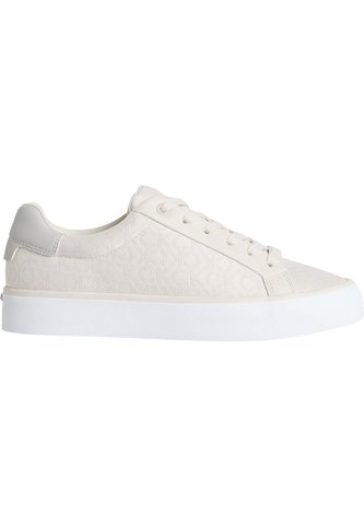 Tenis Beige De Jacquard Con Logo Calvin Klein Calvin Klein