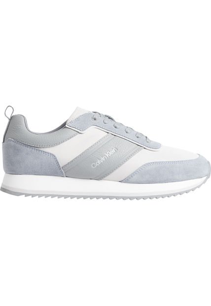 Tenis Gris Low Top Lace Up Calvin Klein