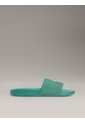 Sandalias Verde Deslizantes Con Monograma Calvin Klein de Calvin Klein