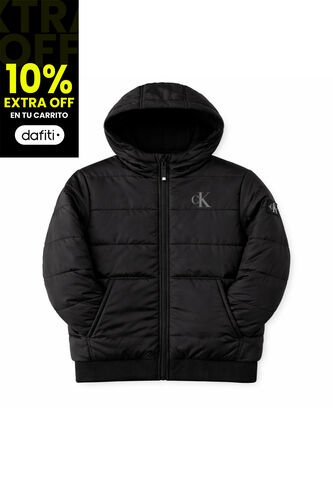 Chaqueta Negra Bomber De Sherpa Calvin Klein Calvin Klein