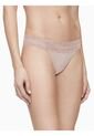 Pantie Beige En Microfibra Tipo Tanga Calvin Klein de Calvin Klein