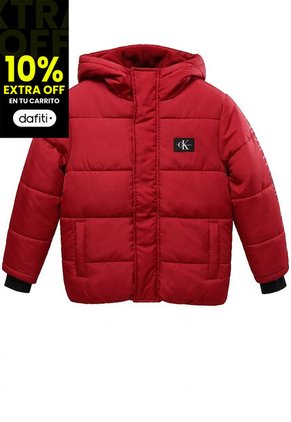 Chaqueta Roja / Rompe Viento Acolchada Ligera Calvin Klein