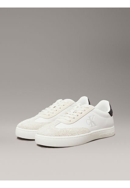 Tenis Blanco Classic De Cuero Calvin Klein