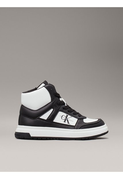 Tenis Negro Altos Con Cremallera Para Niño Calvin Klein