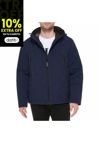 Chaqueta Azul Soft Shell Con Capota Y Forro De Sherpa Calvin Klein Calvin Klein