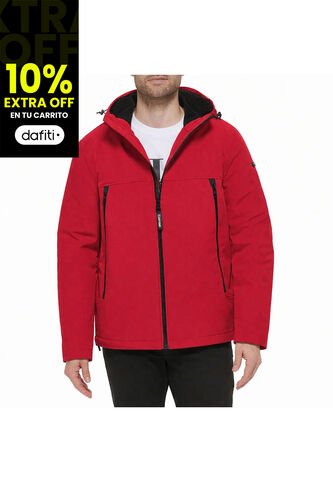Chaqueta Roja Soft Shell Con Capota Y Forro De Sherpa Calvin Klein Calvin Klein
