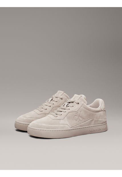 Tenis Beige Classic Iconic De Ante Calvin Klein