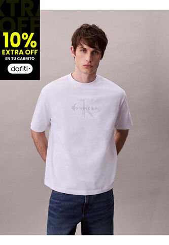Camiseta Blanca Con Logotipo Hero Calvin Klein Calvin Klein