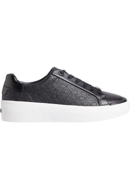 Tenis Negro Con Monograma Calvin Klein