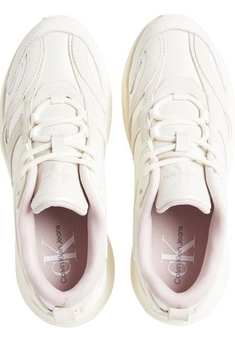 Tenis Blanco Retro Con Monograma Calvin Klein Calvin Klein