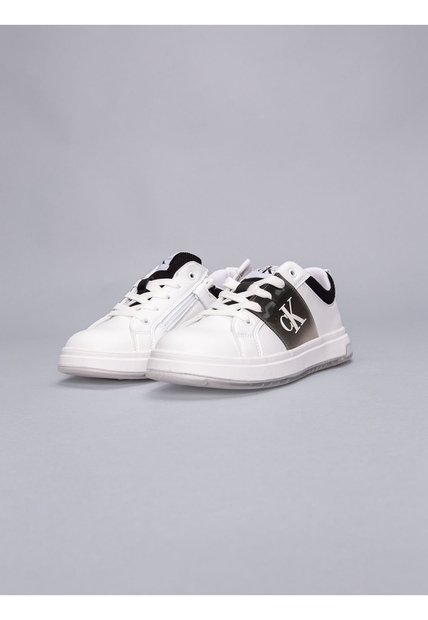 Tenis Blanco Niña Bajas Con Cordones Calvin Klein