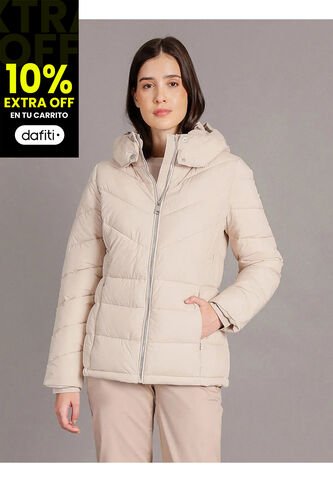 Chaqueta Beige Puffer Con Capota Calvin Klein Calvin Klein