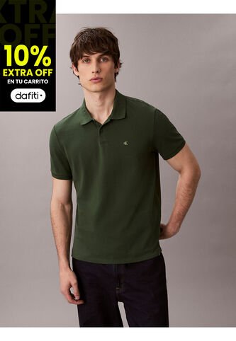 Polo Verde Clásico De Piqué De Algodón Calvin Klein Calvin Klein
