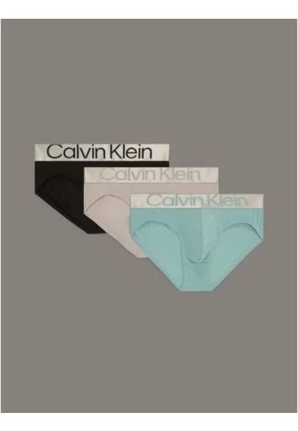 Pack Multicolor De 3 Slips - Steel Micro Calvin Klein