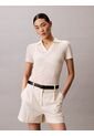 Polo Beige De Punto Pointelle Calvin Klein de Calvin Klein
